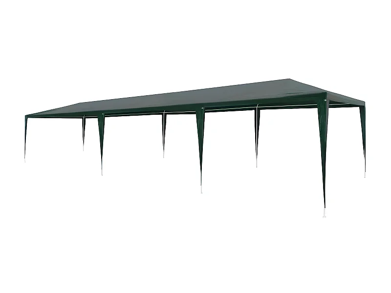 Tenda para festas 3x9 m PE verde PT261730