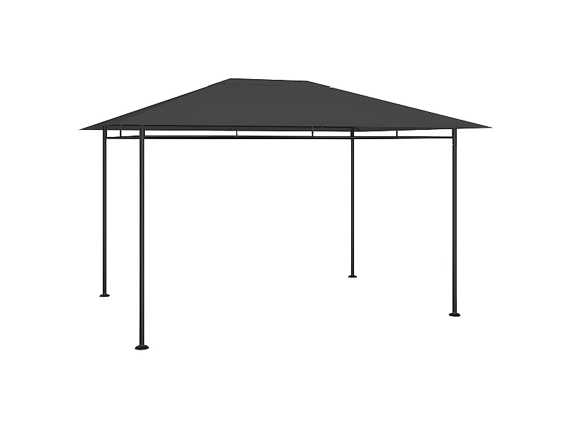 Gazebo - Tenda de recepção 384x281x270 cm 180 g/m² antracite PT199965
