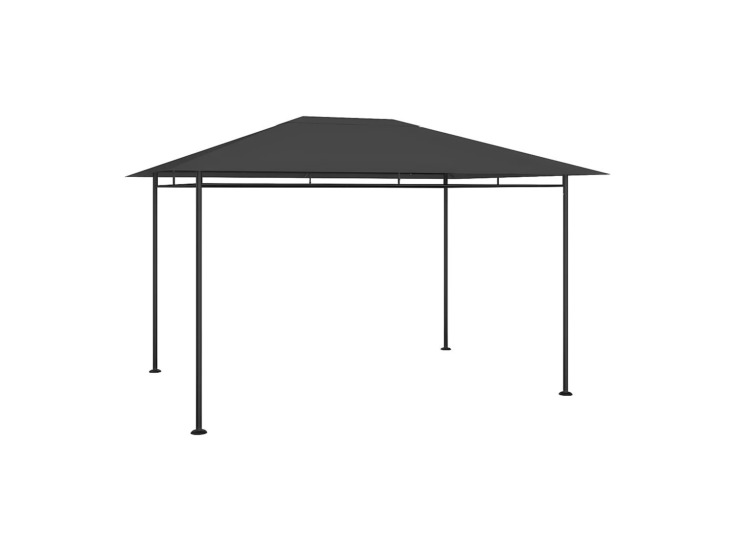 Tonnelle 384x281x270 cm Anthracite 180 g/m² WVGQ1325