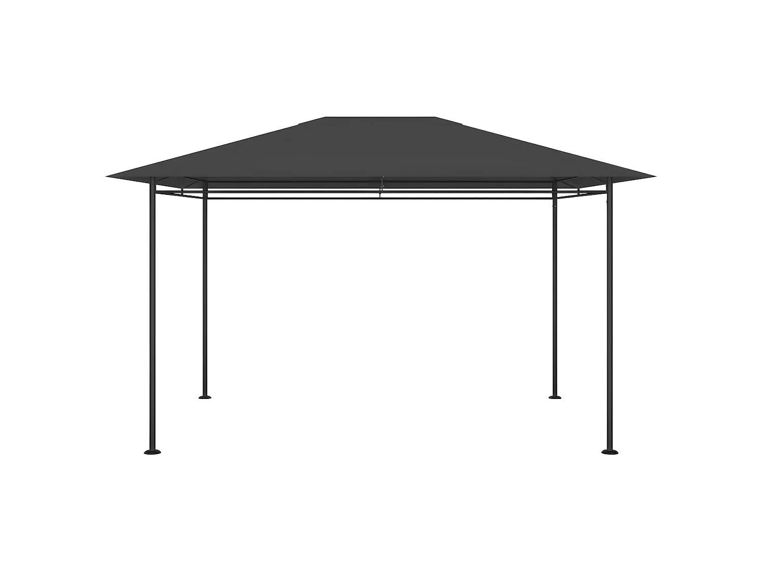 Tonnelle 384x281x270 cm Anthracite 180 g/m² WVGQ1325