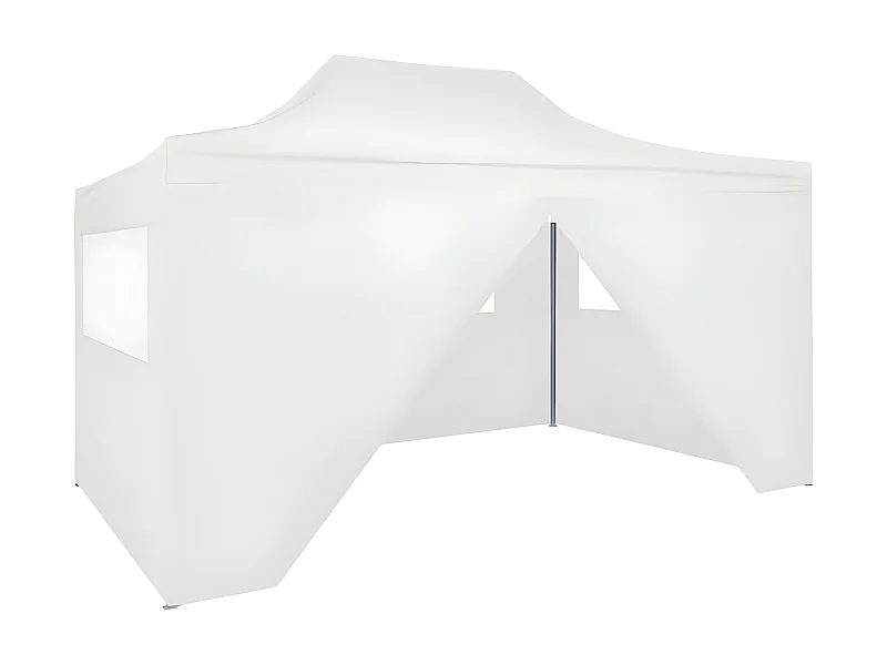 Tenda dobrável profissional festas 4 paredes 3x4m aço branco PT970459