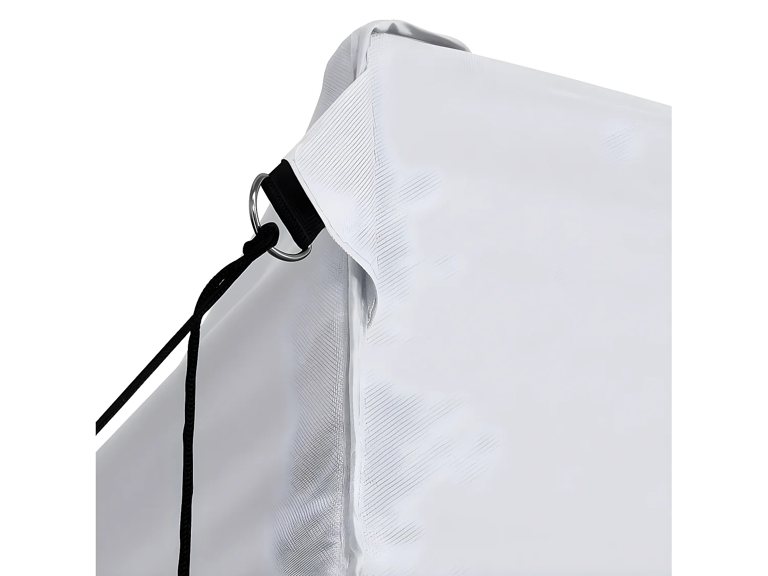 Tente de réception pliable avec 4 parois 3x4 m Acier Blanc WVGQ9594