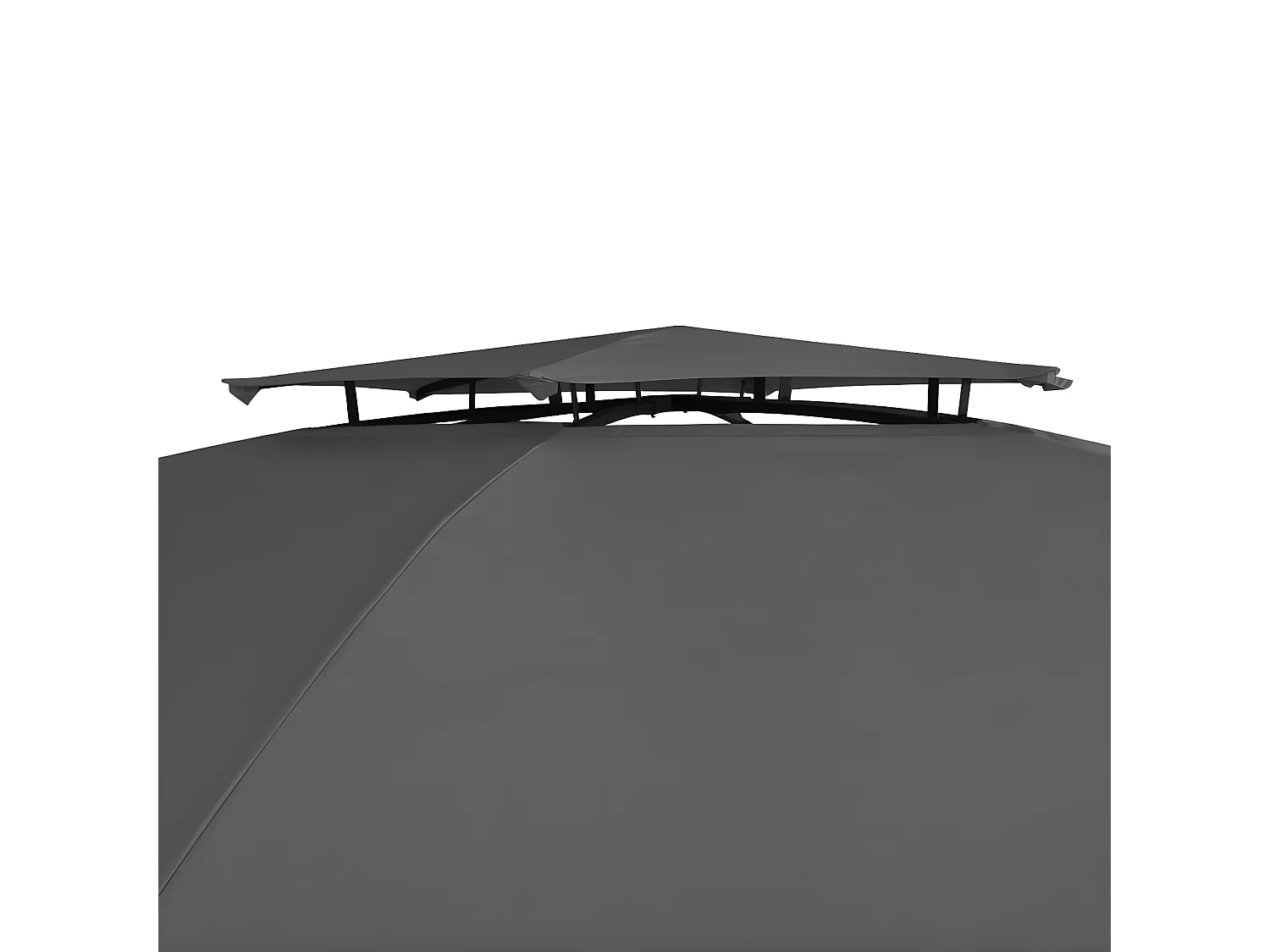 Tenda de jardim com cortinas hexagonal 360x265 cm PT502240