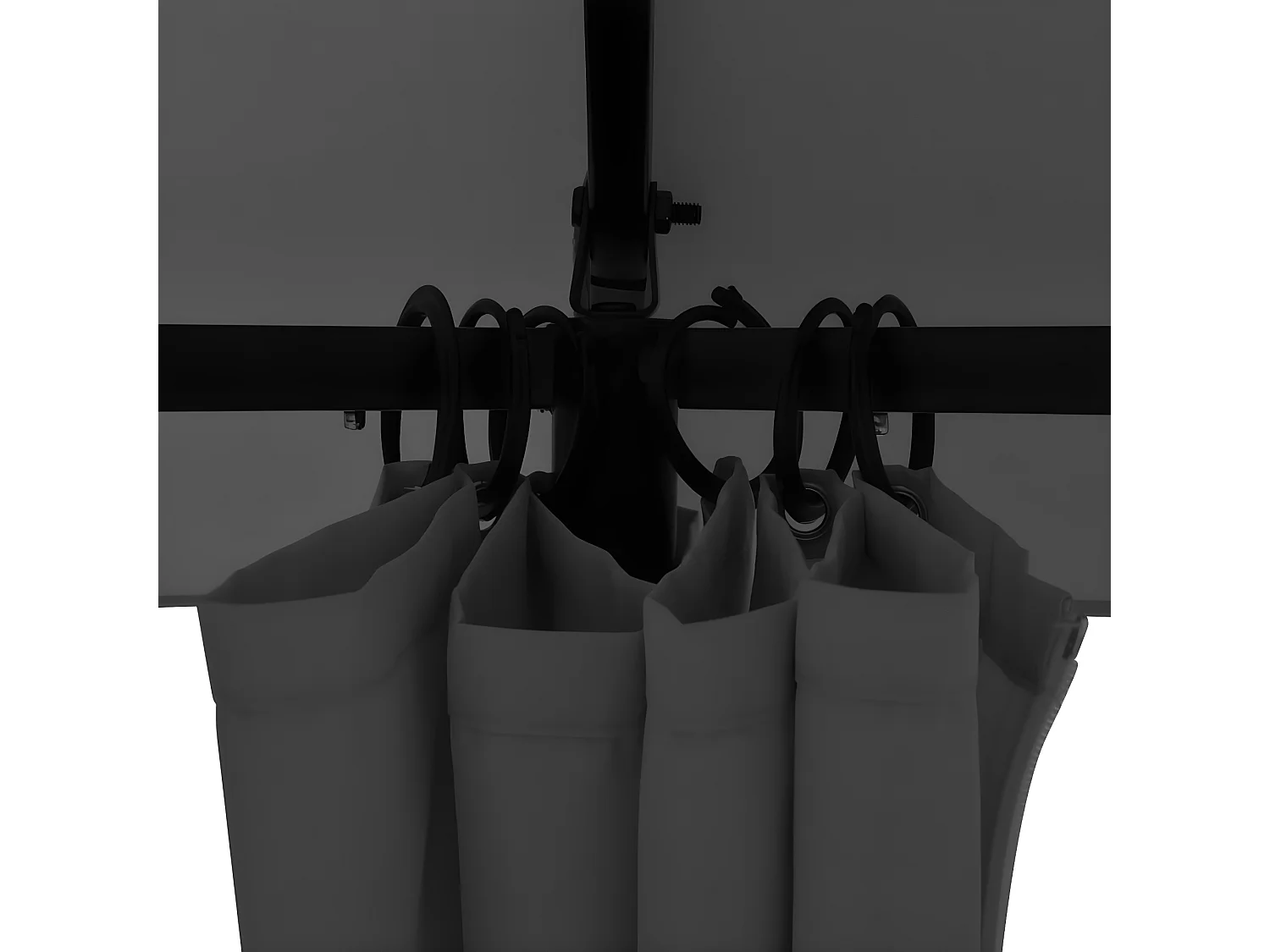 Tenda de jardim com cortinas hexagonal 360x265 cm PT502240