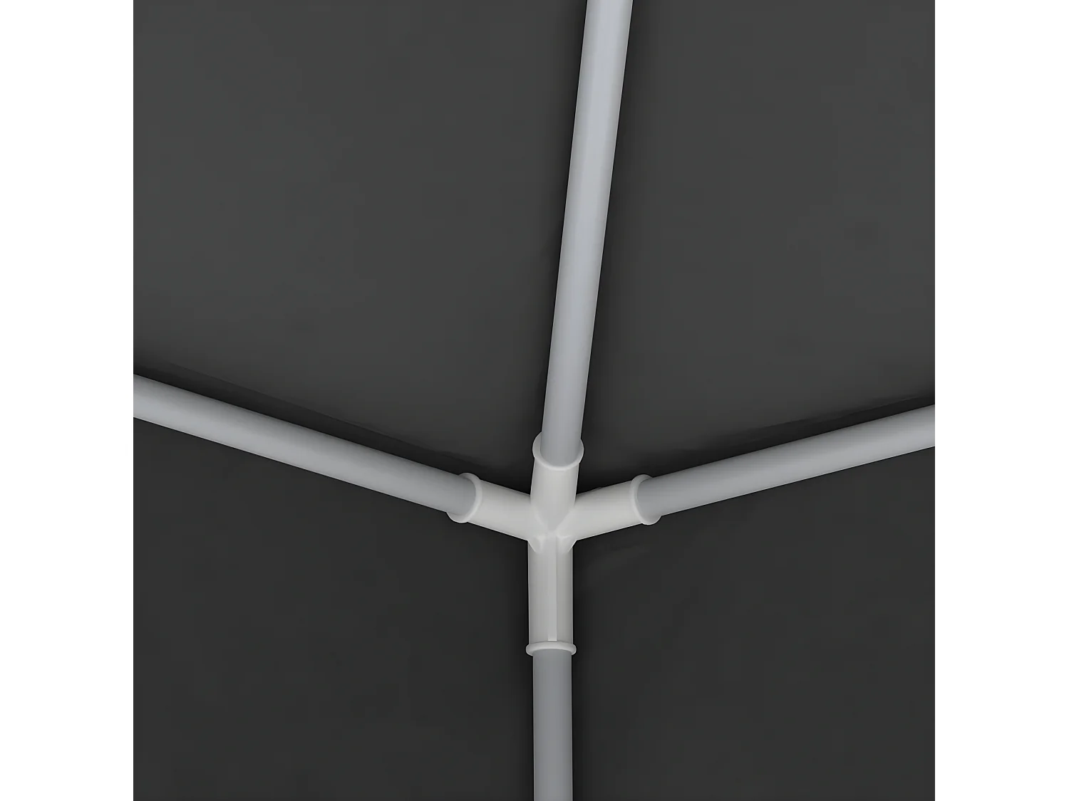 Carpa profesional para fiestas con paredes gris 90 g/m² 4x9 m ES305295