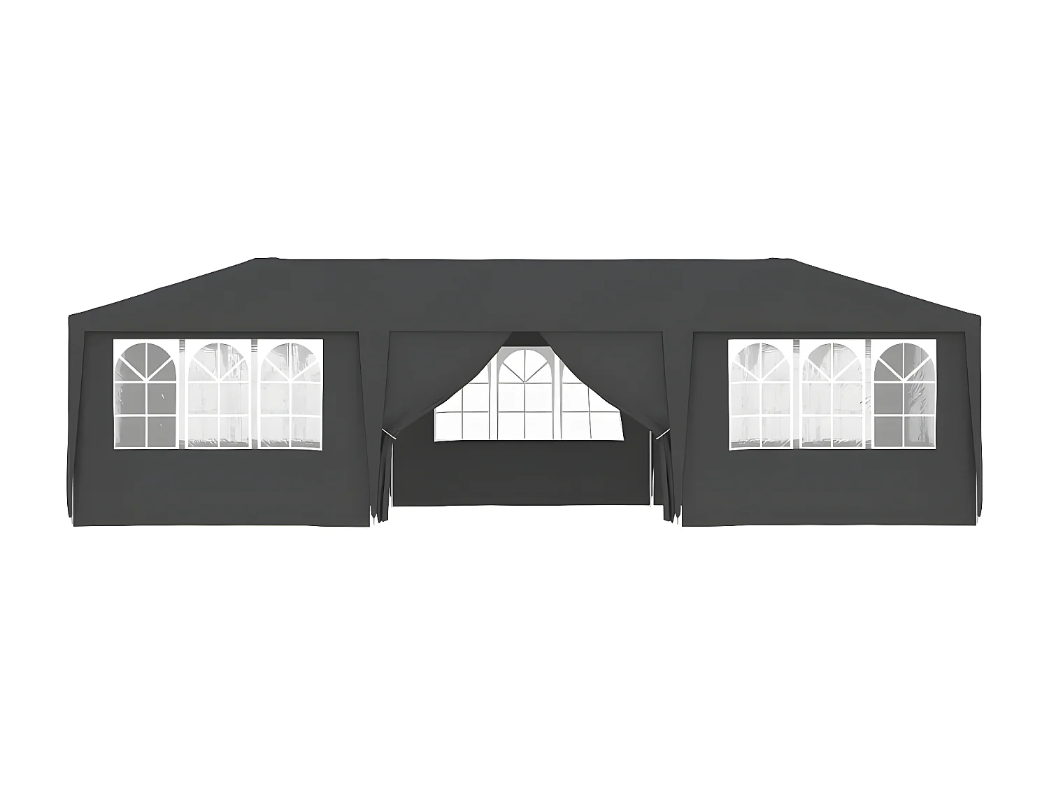 Partytent met zijwanden professioneel 90 g/m² 4x9 m antraciet NL966182