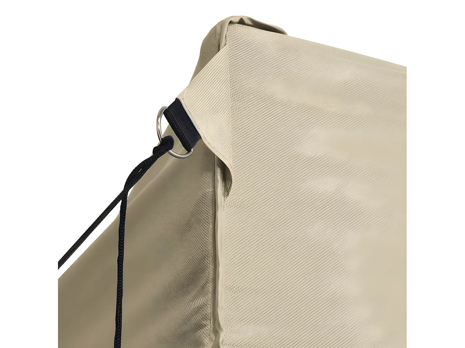 Tente de réception pliable avec 4 parois 3x6 m Acier Crème WVGQ8162