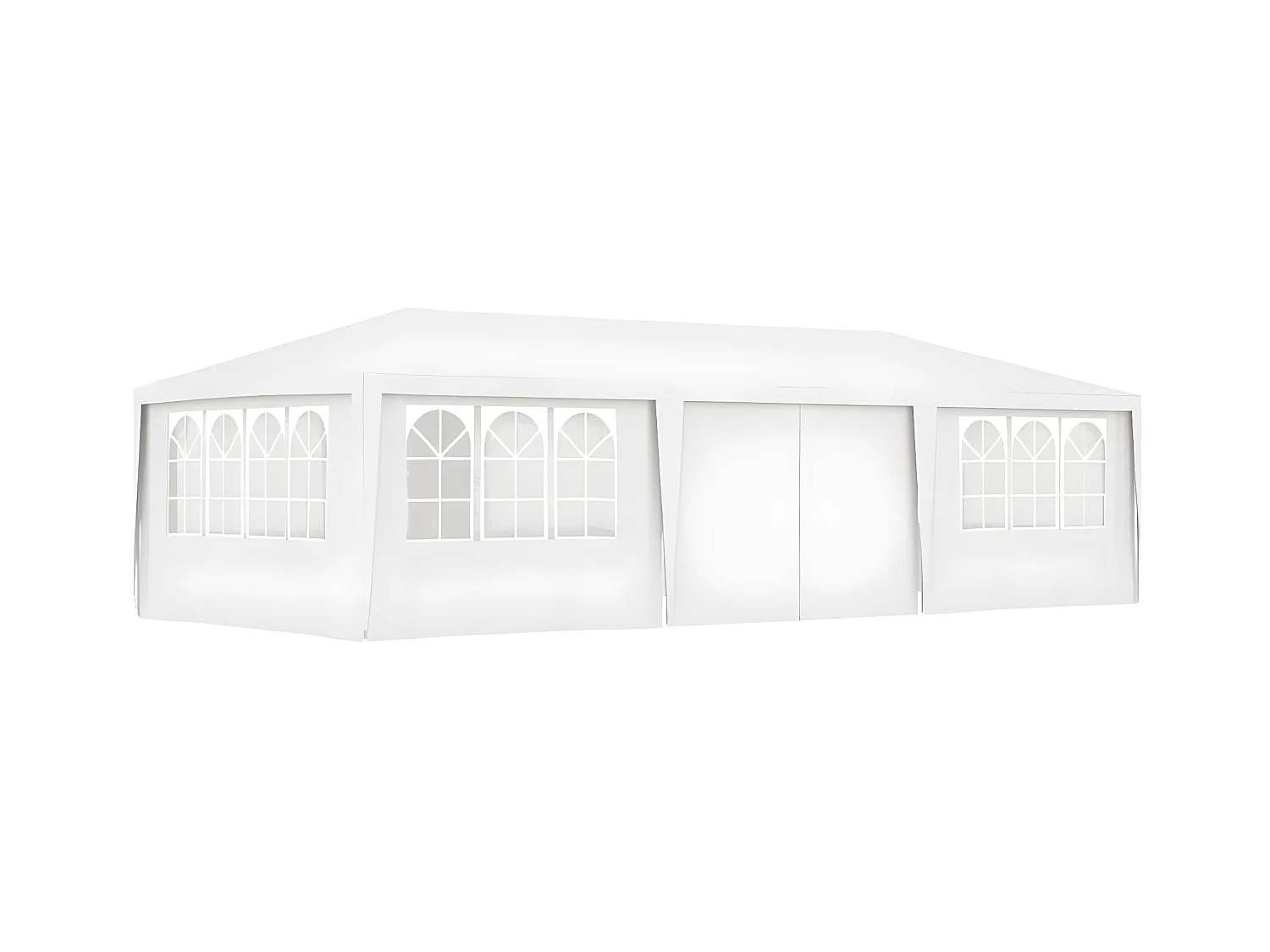 Tente de réception avec parois latérales 4x9 m Blanc 90 g/m² WVGQ4727