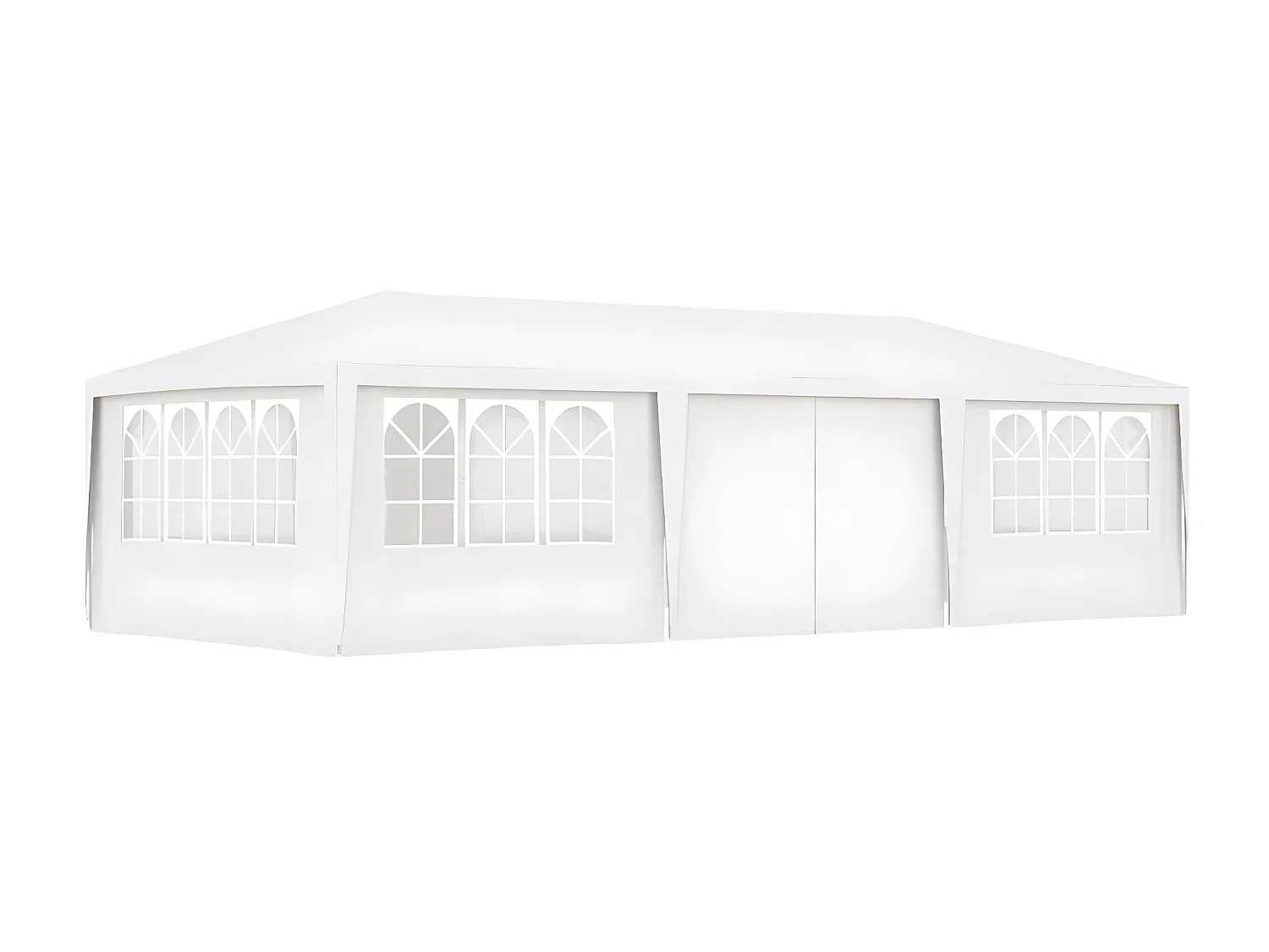 Tente de réception avec parois latérales 4x9 m Blanc 90 g/m² WVGQ4727