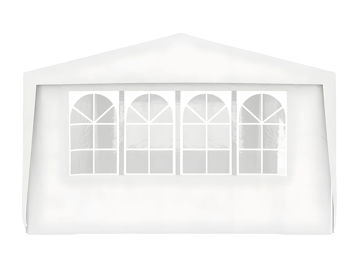 Tente de réception avec parois latérales 4x9 m Blanc 90 g/m² WVGQ4727