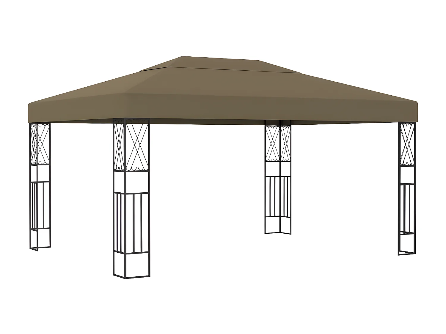 Prieel 3x4 m stof taupe NL999420