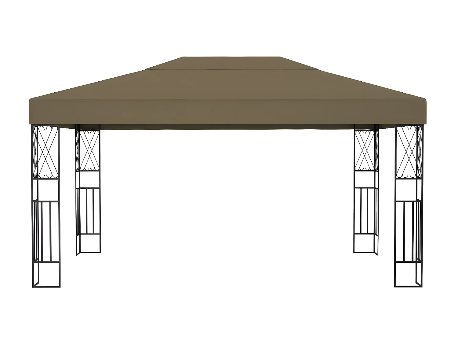 Prieel 3x4 m stof taupe NL999420