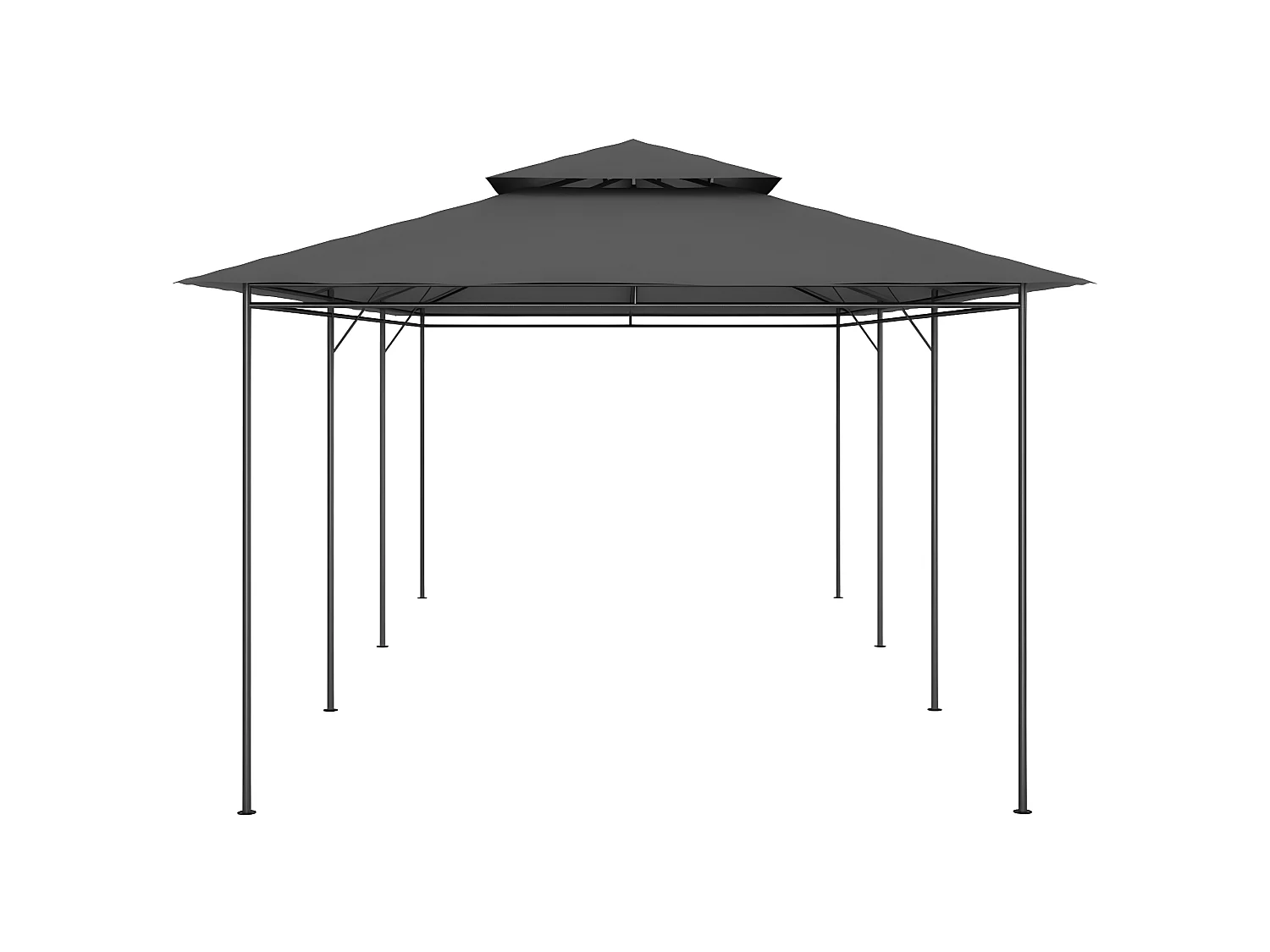 Gazebo - Tenda de recepção 600x298x270 cm antracite PT615388