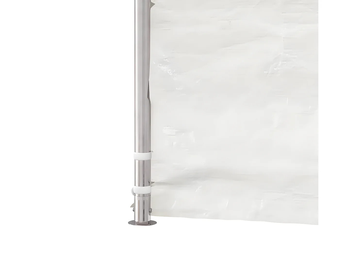 Prieel met dak 5,88x2,23x3,75 m polyetheen wit NL307272