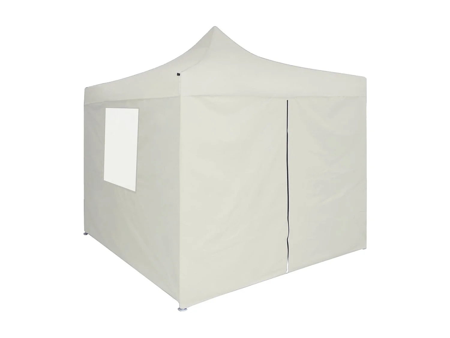 Tenda dobrável profissional festas 4 paredes 2x2 m aço creme PT674431