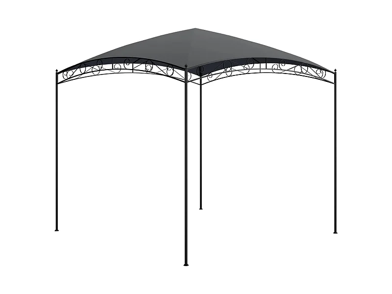 Tonnelle 3x3x2,65 m Anthracite 180 g/m² WVGQ6042