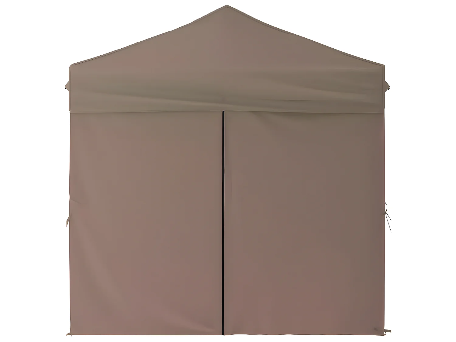 Tenda festas dobrável paredes laterais 2x2 m cinza-acastanhado PT871769