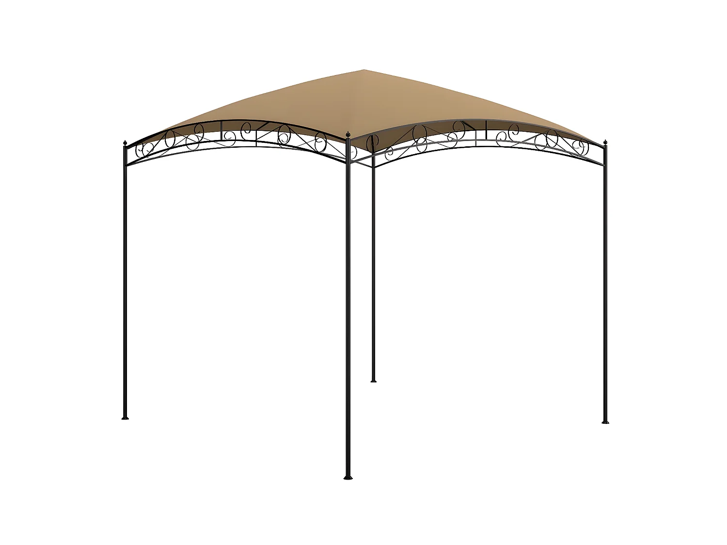 Tonnelle 3x3x2,65 m Taupe 180 g/m² WVGQ3727