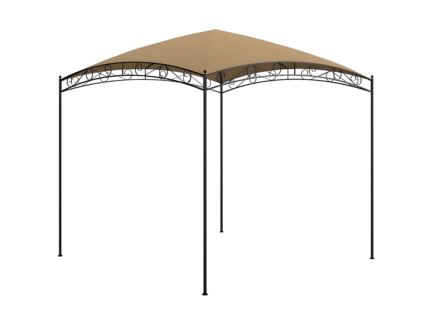 Tonnelle 3x3x2,65 m Taupe 180 g/m² WVGQ3727