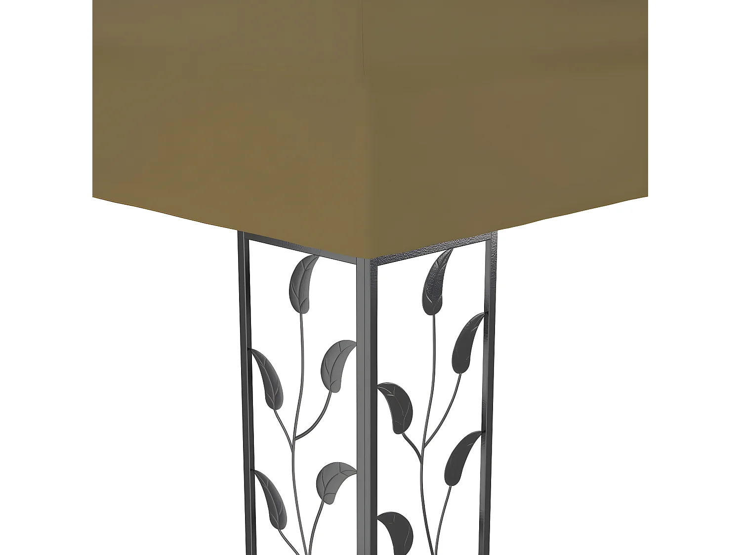 Tonnelle avec double toit 3x4 m Taupe 180 g/m² WVGQ1187