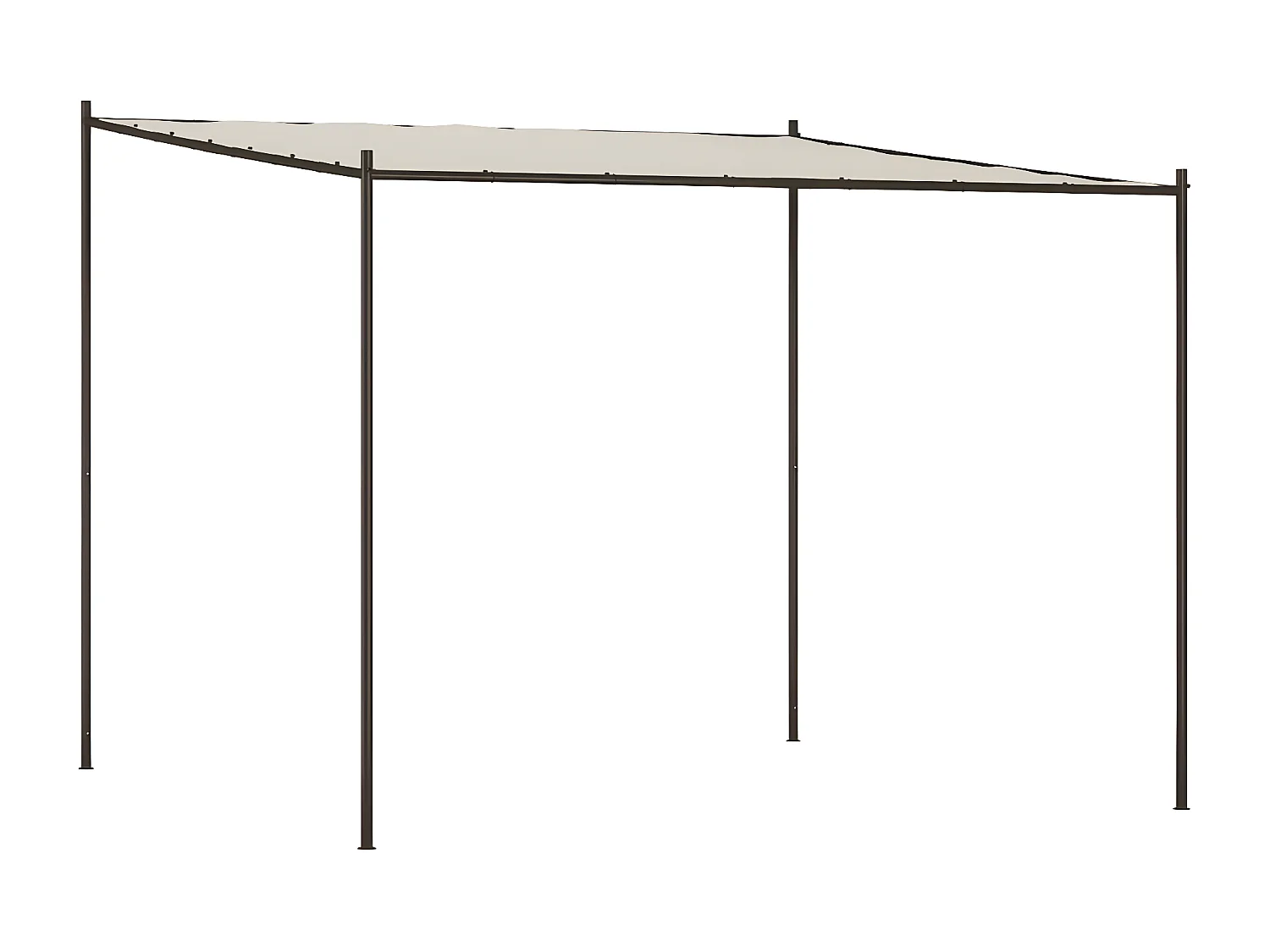 Tonnelle blanc 3x3 m 180 g/m² tissu et acier WVGQ9657