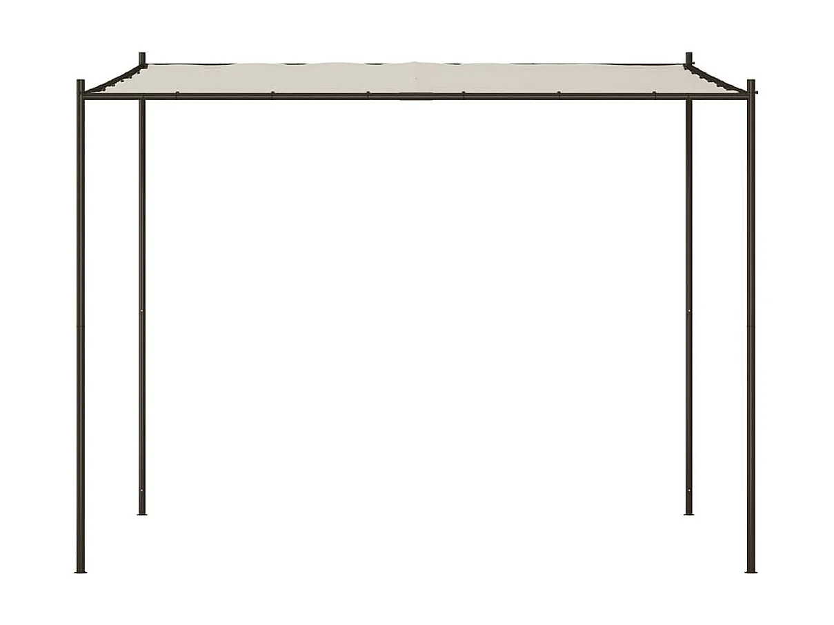 Tonnelle blanc 3x3 m 180 g/m² tissu et acier WVGQ9657