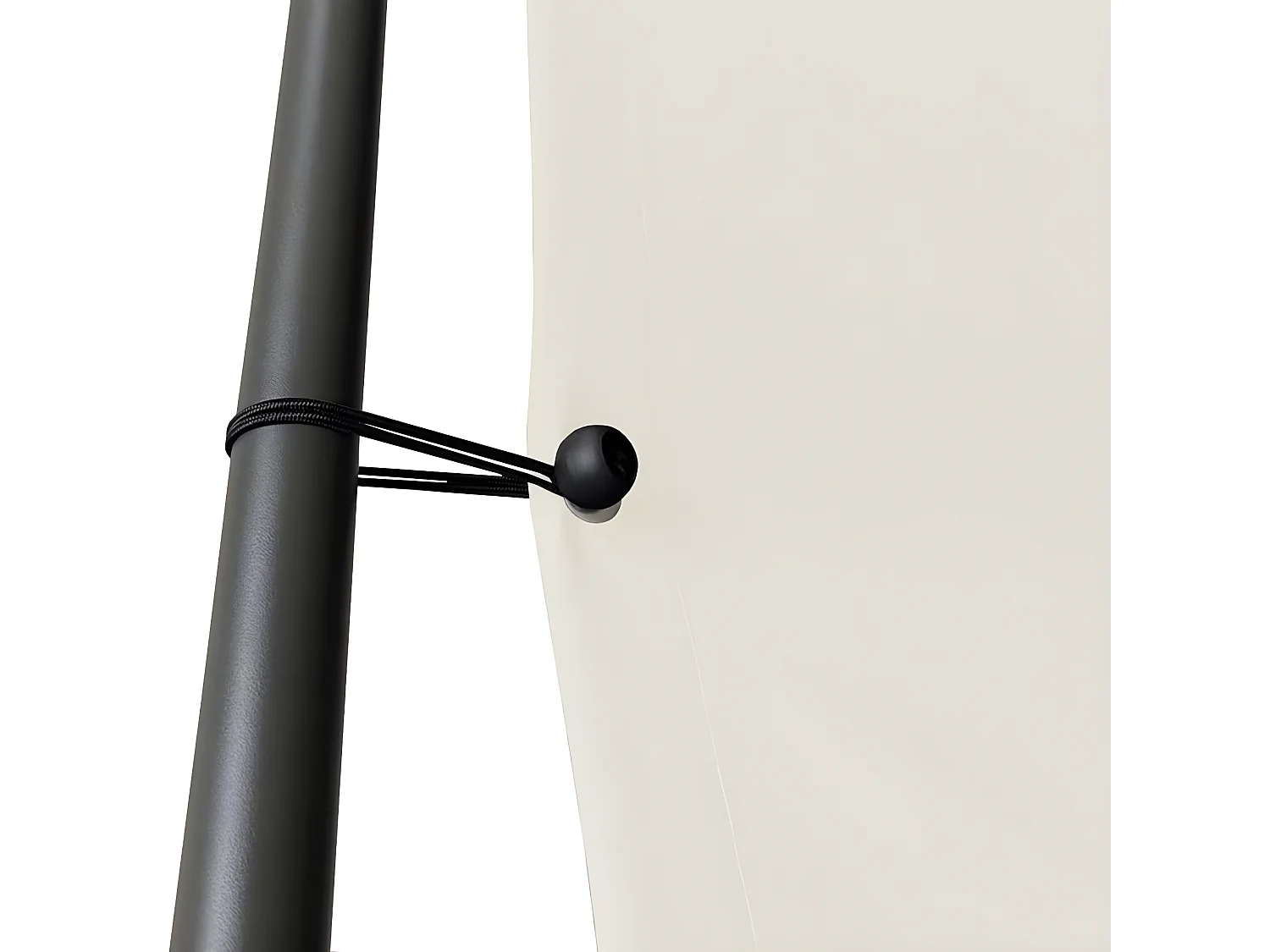 Tonnelle blanc 3x3 m 180 g/m² tissu et acier WVGQ9657