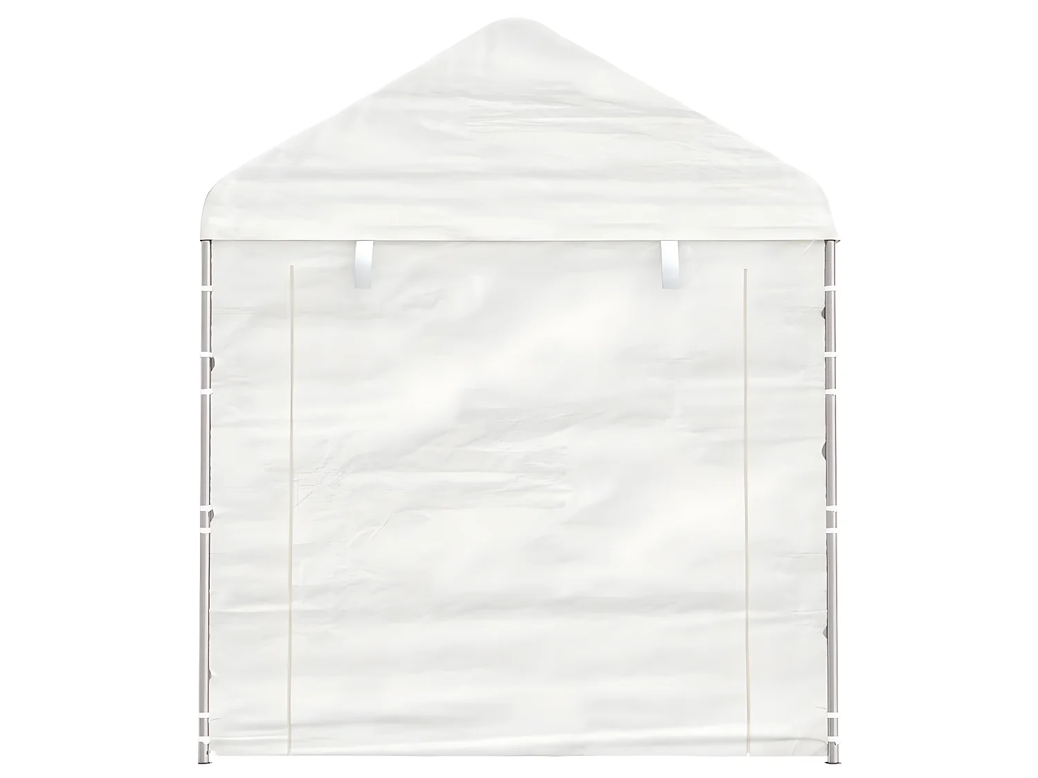 Gazebo - Tenda de recepção com telhado 6,69x2,28x2,69 m polietileno branco PT956837
