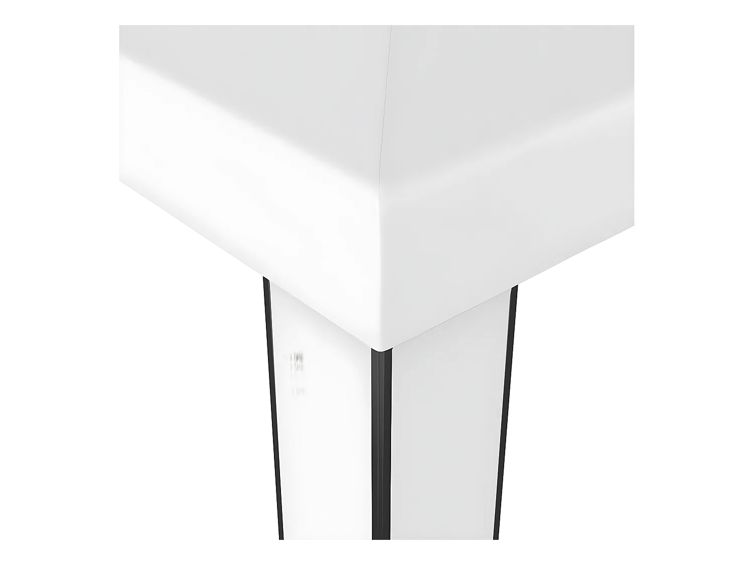 Prieel met dubbel dak 3x3 m wit NL655216