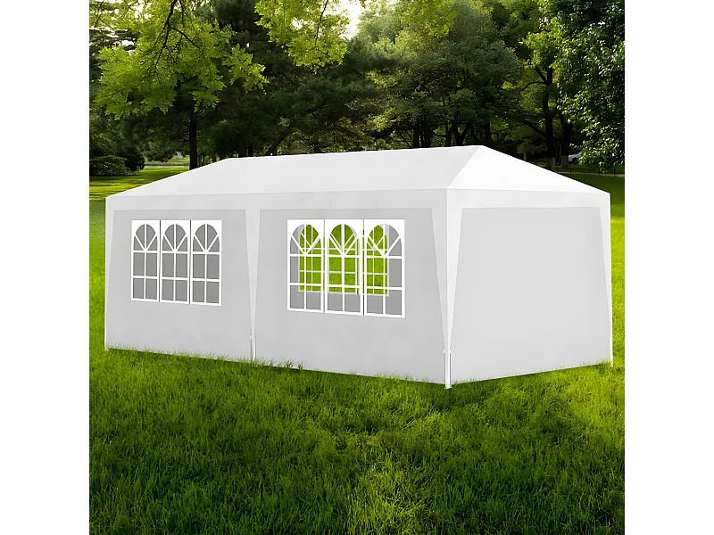Tenda para festas 3x6 m branco PT372424