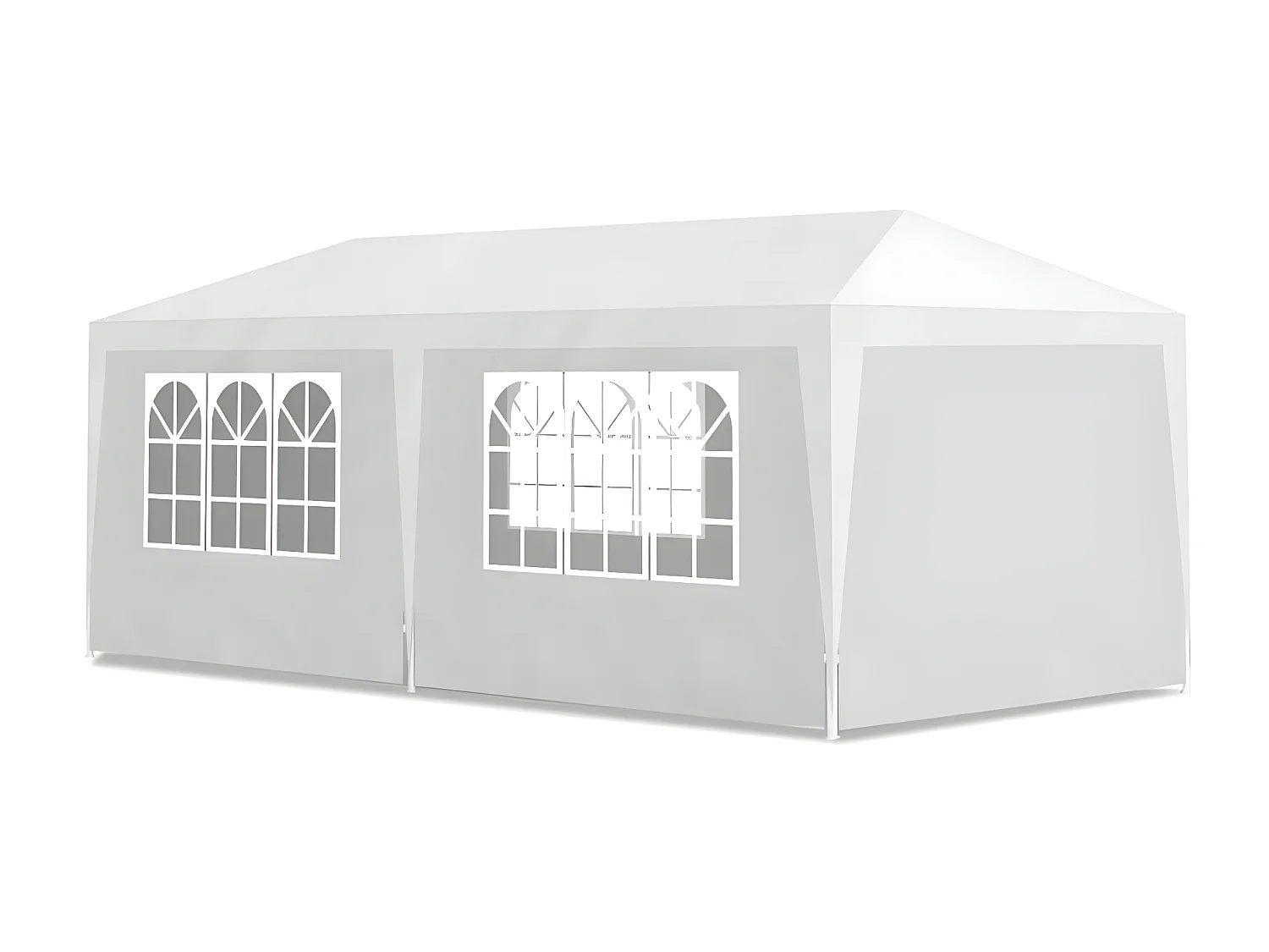 Tente de réception 3 x 6 m Blanc WVGQ7213