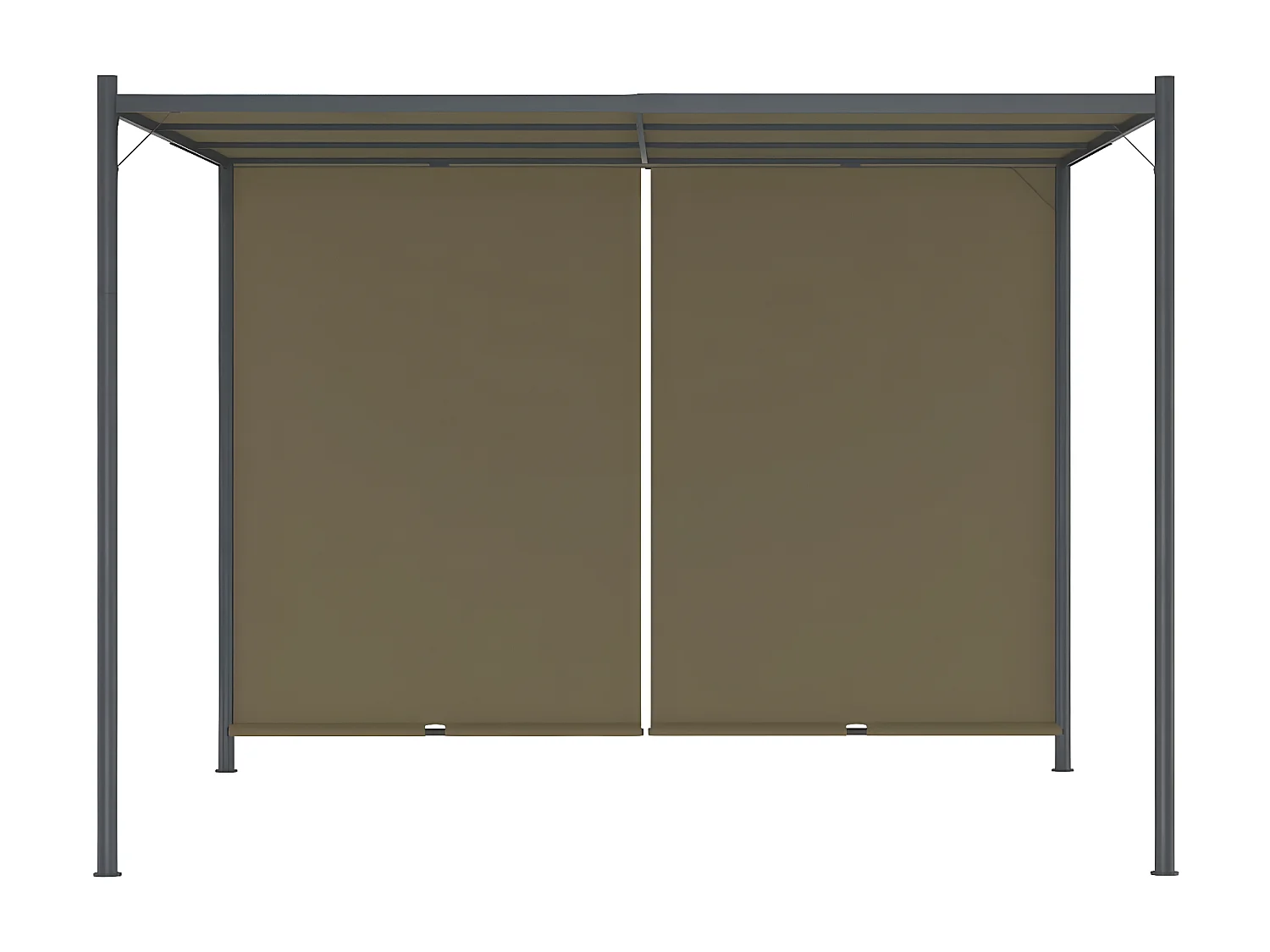 Pergola de jardin avec auvent rétractable 3x3 m Taupe 180 g/m² WVGQ1531