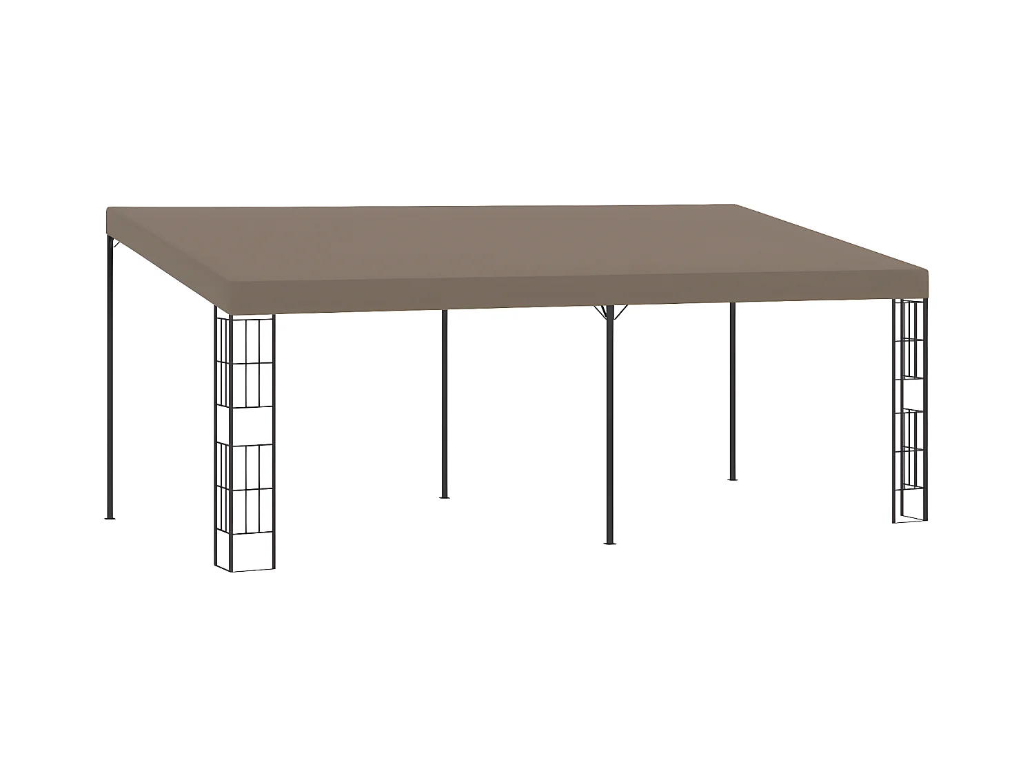 Tonnelle mural 6x3 m Taupe Tissu WVGQ6709