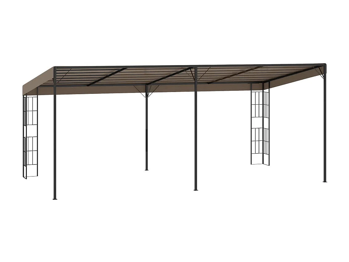 Wandprieel 6x3 m stof taupe NL161684