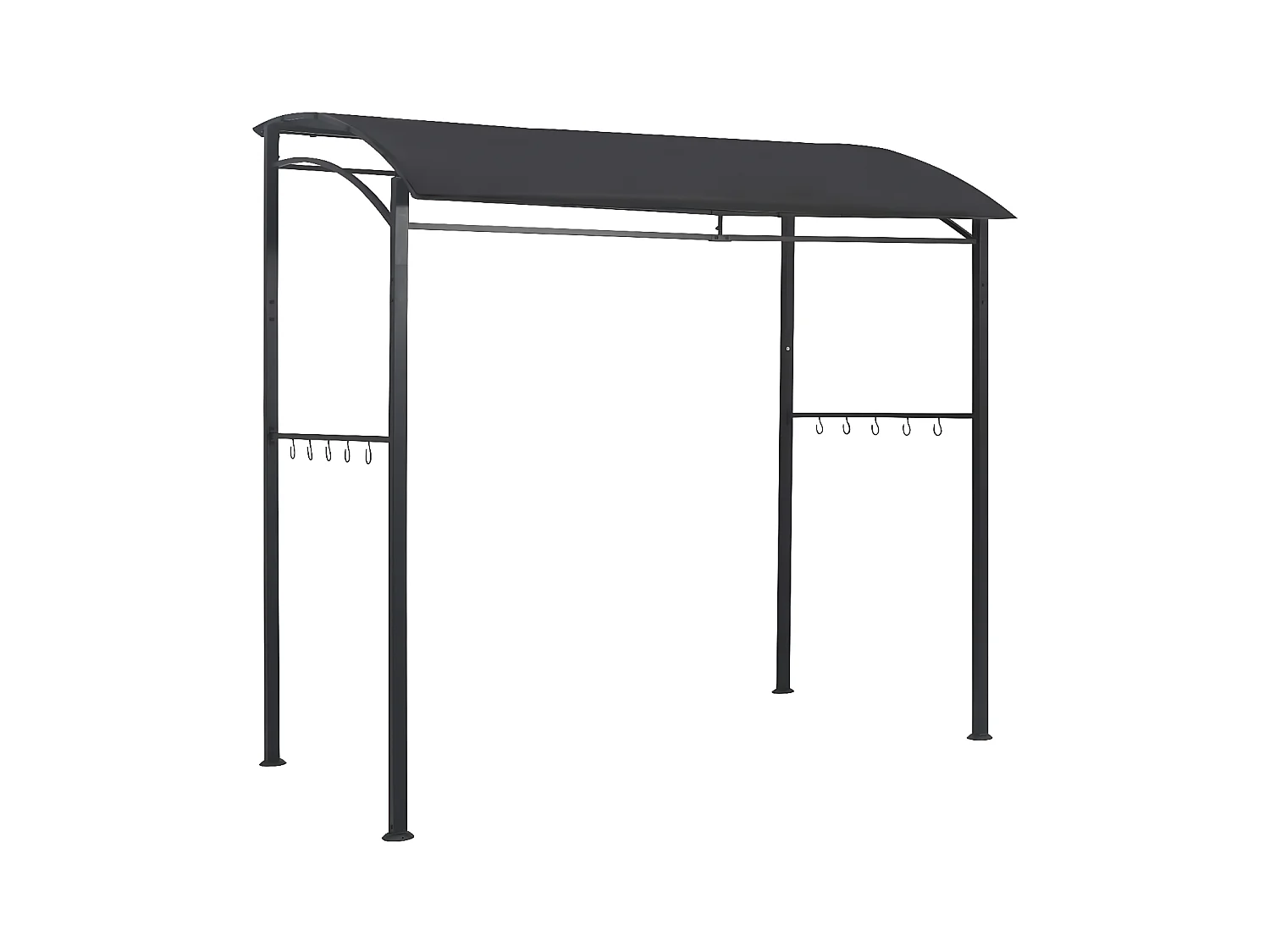 Tonnelle de barbecue 215x150x220 cm Anthracite Acier WVGQ4215