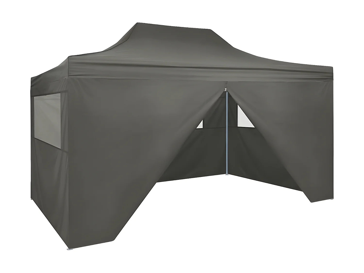 Tenda pop-up dobrável com 4 paredes laterais 3x4,5 m antracite PT997233