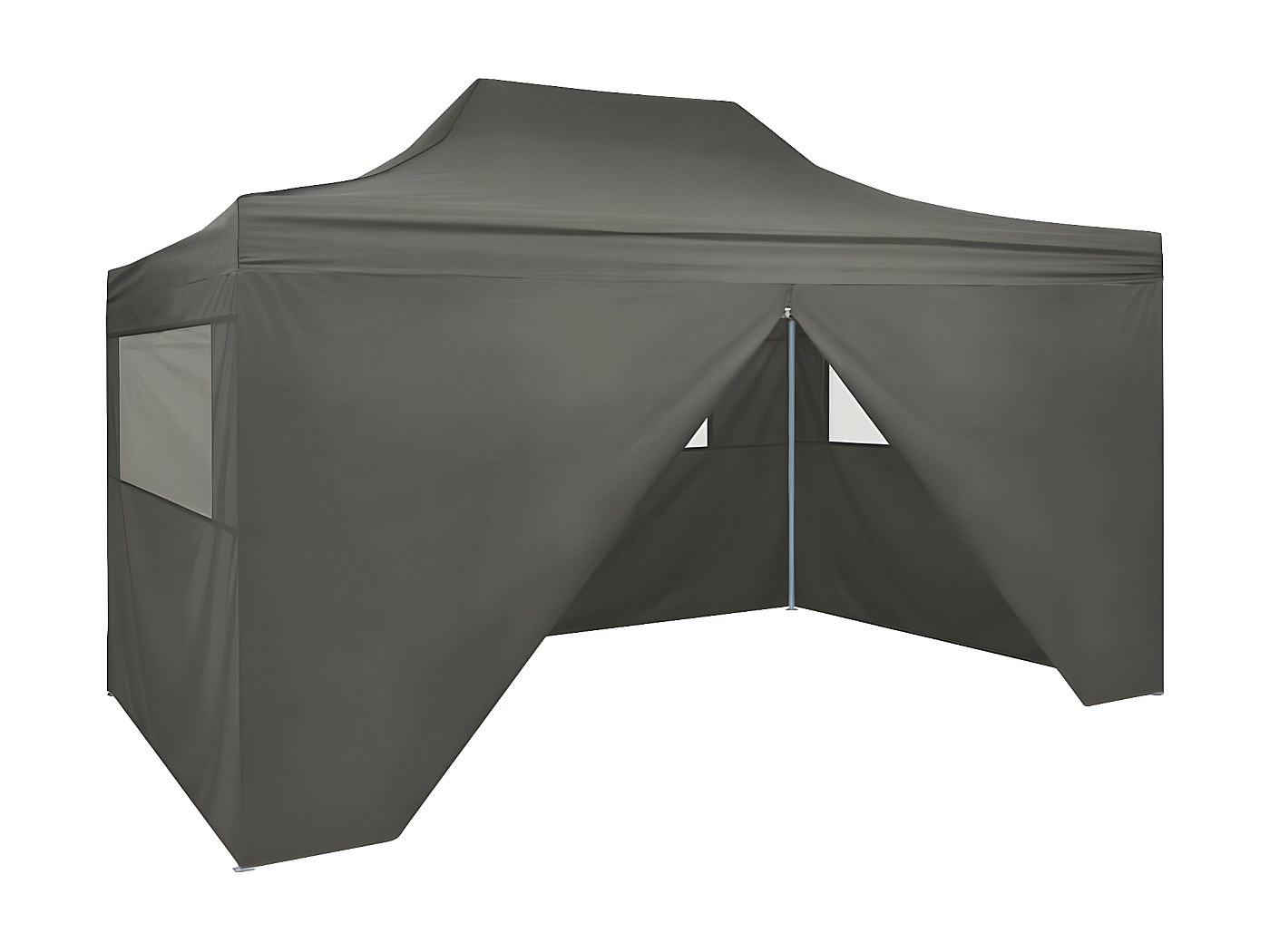 Quick-Star 4 Side Walls with Mosquito Net for Gazebo 3 x 4 m Anthracite