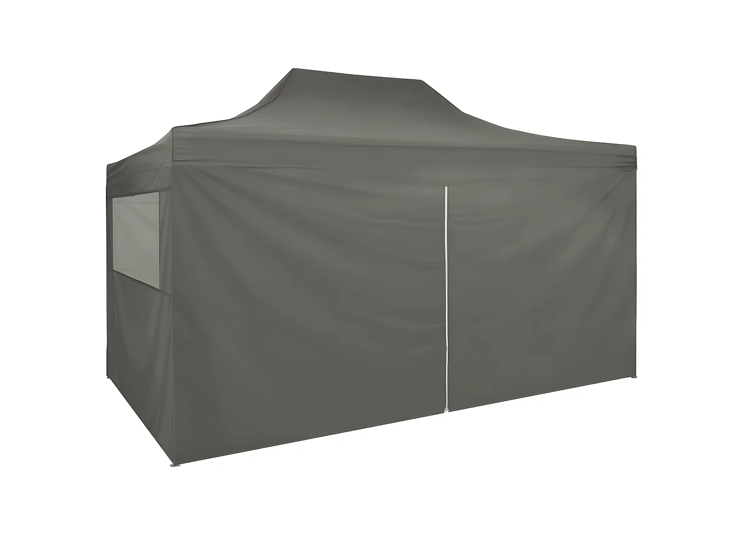 Tente pliable avec 4 parois latérales 3 x 4,5 m Anthracite WVGQ9055