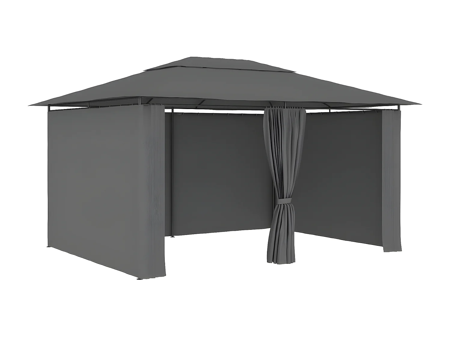 Tenda de jardim com cortinas 4x3 m antracite PT309046