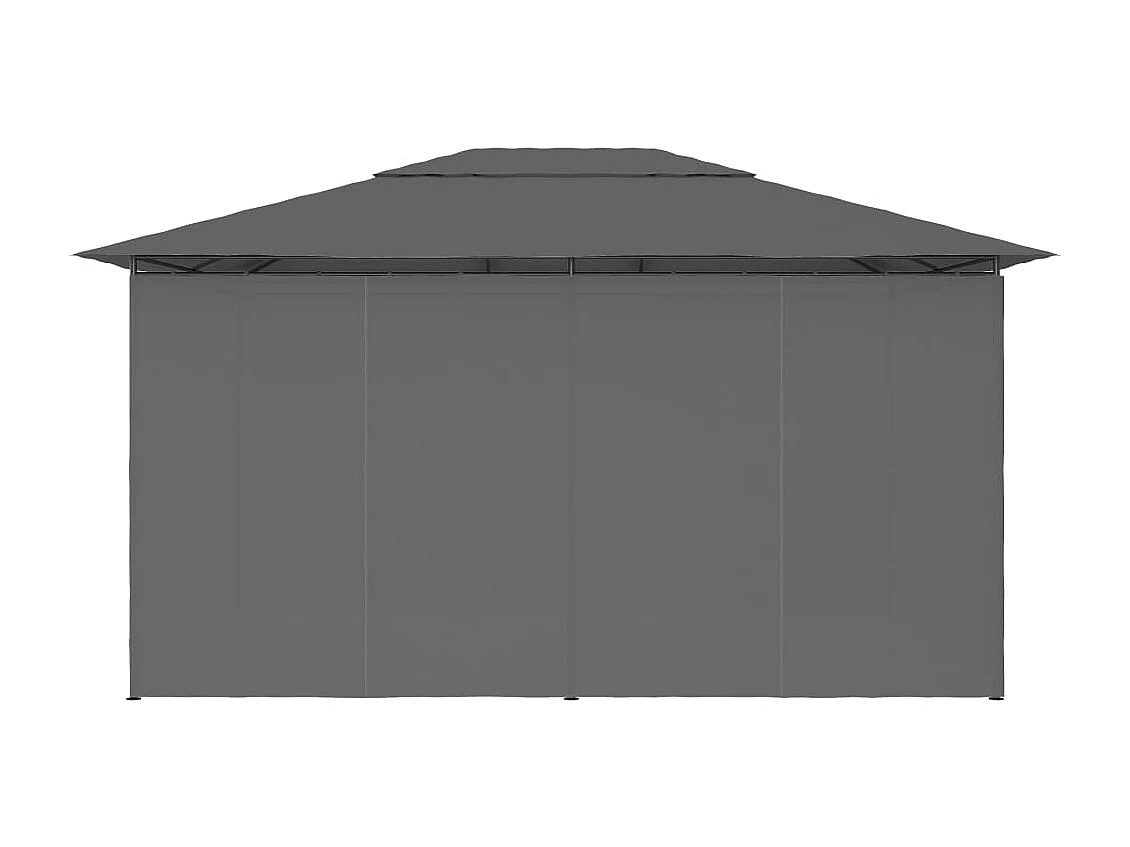 Tenda de jardim com cortinas 4x3 m antracite PT309046