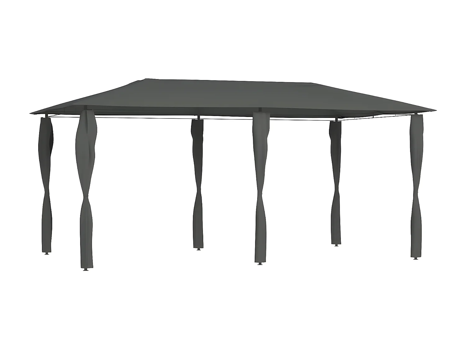 Tonnelle à revêtement de poteaux 3x6x2,6 m Anthracite 160 g/m² WVGQ8154