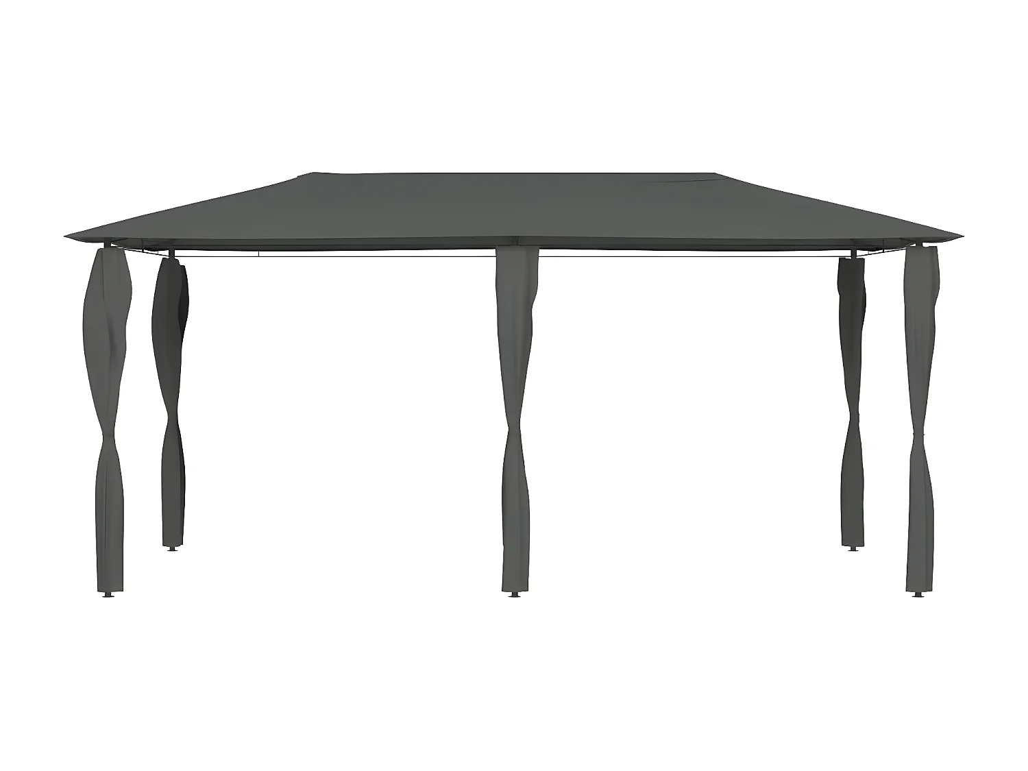 Tonnelle à revêtement de poteaux 3x6x2,6 m Anthracite 160 g/m² WVGQ8154