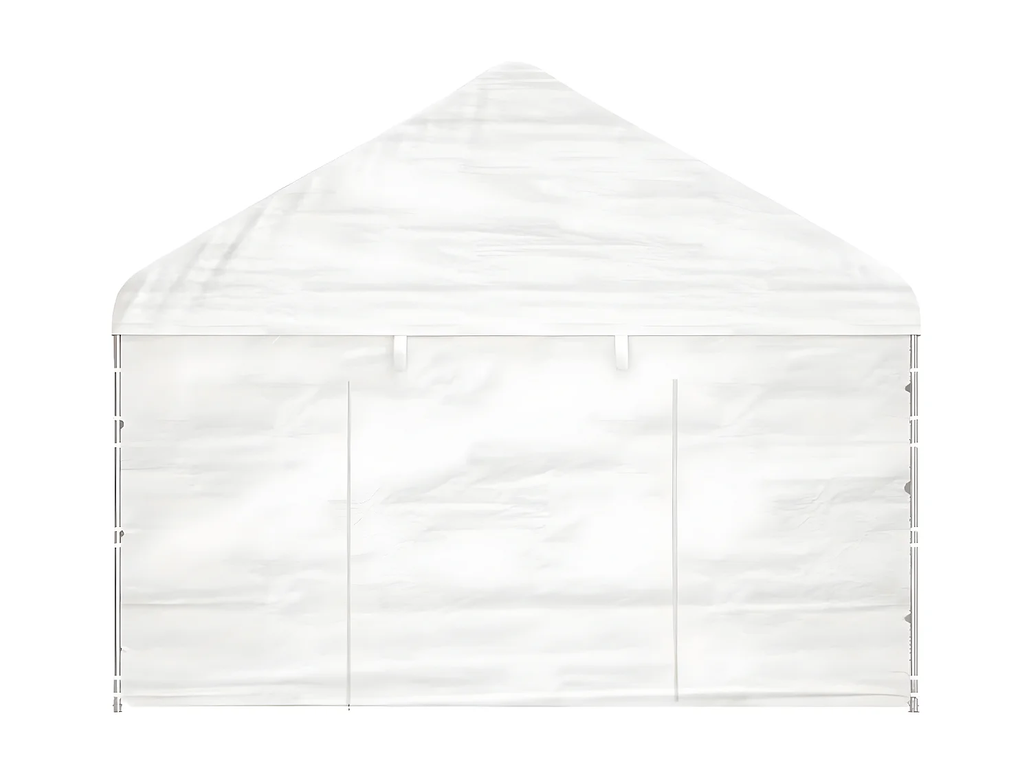 Gazebo - Tenda de recepção com telhado 4,46x4,08x3,22 m polietileno branco PT744572