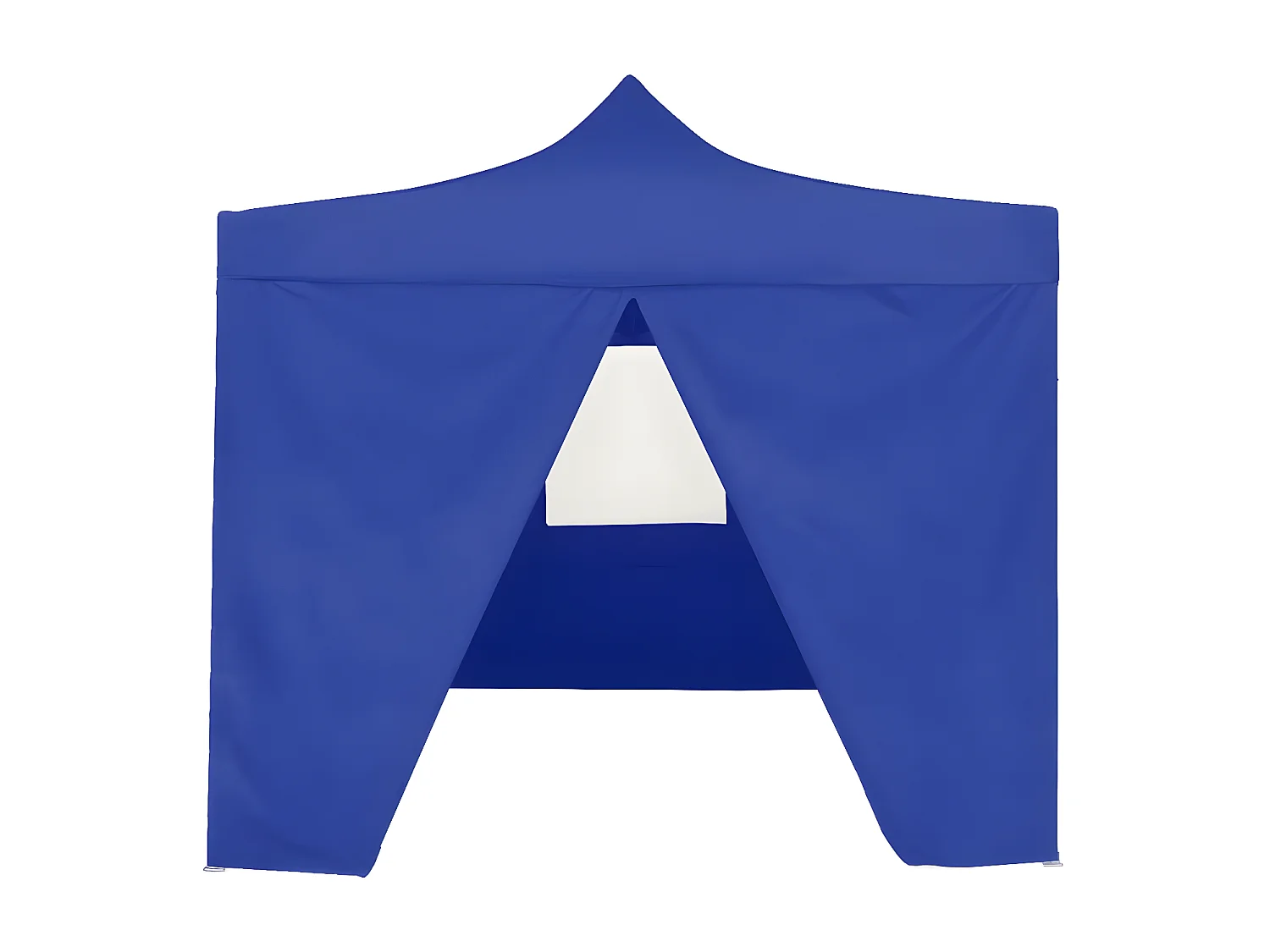 Tenda dobrável profissional festas 4 paredes 2x2 m aço azul PT790447