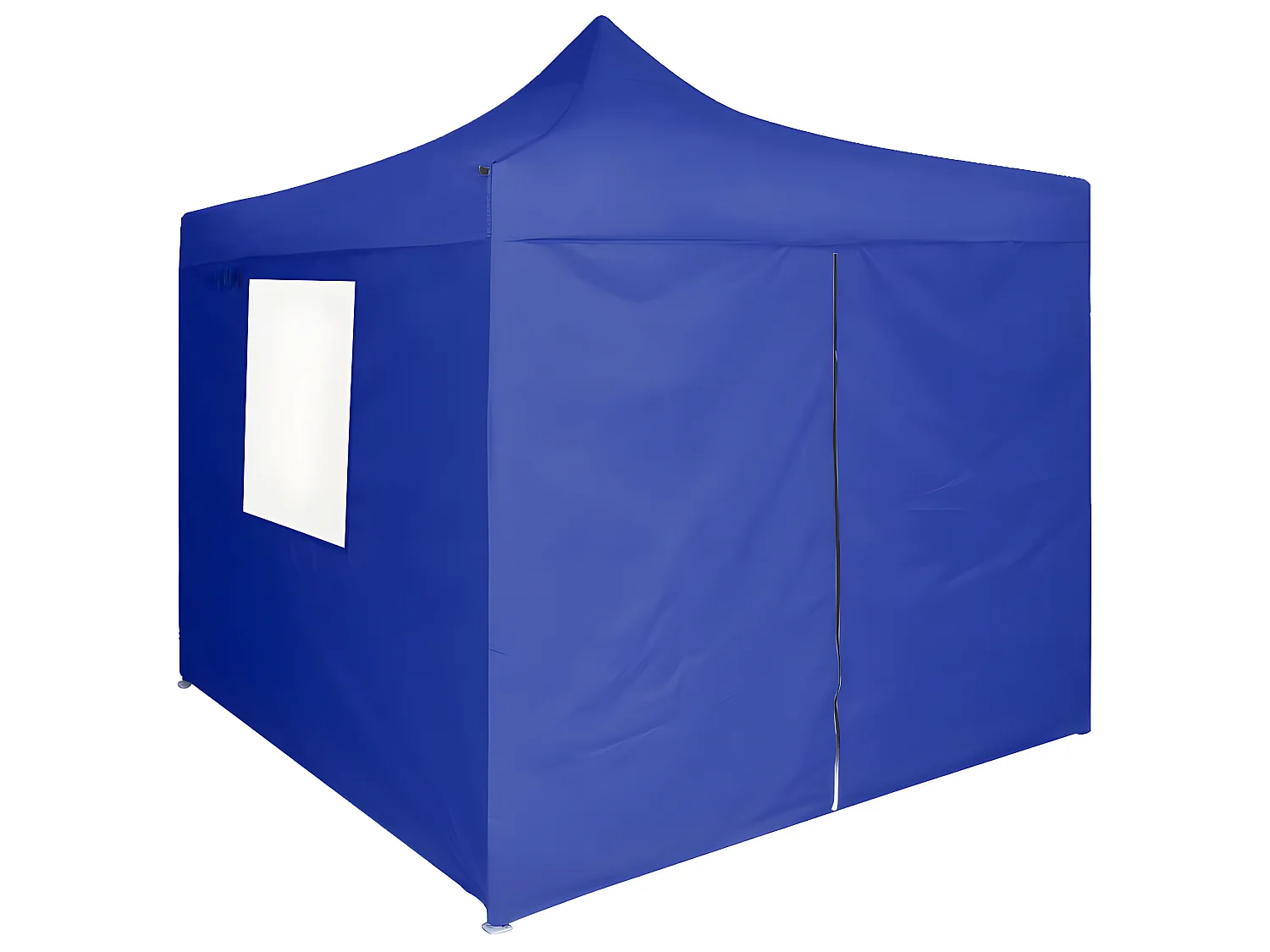 Tente de réception pliable avec 4 parois 2x2 m Acier Bleu WVGQ5576