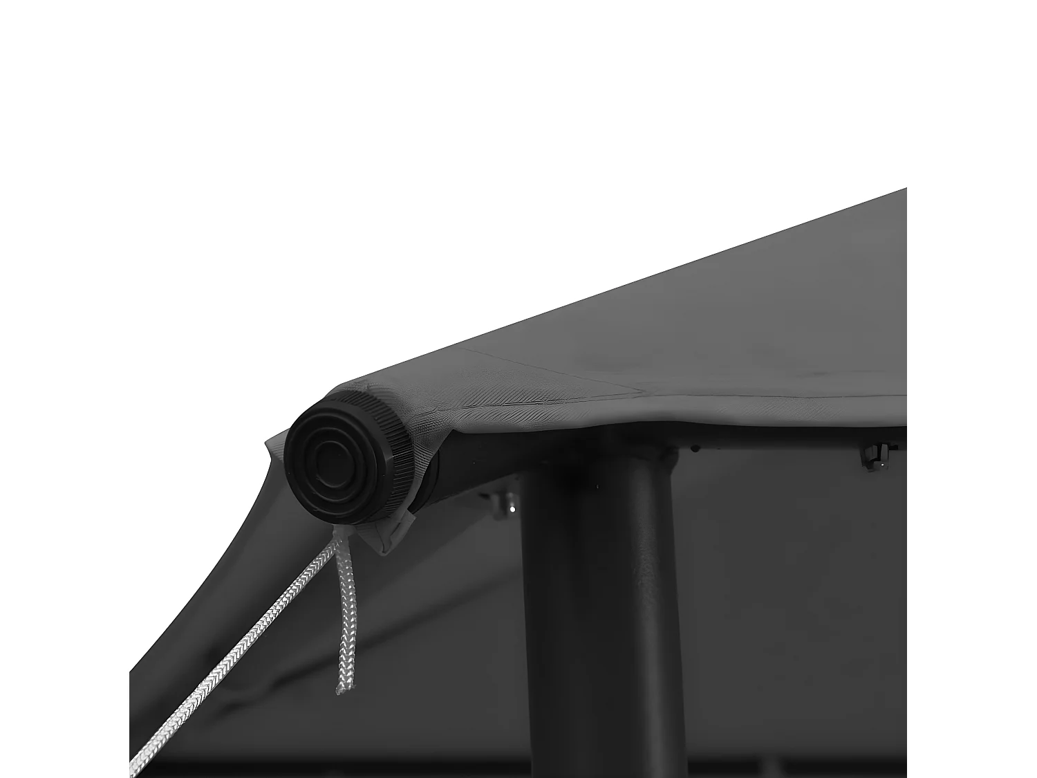 Gazebo - Tenda de recepção 3x3 m 180 g/m² tecido e aço antracite PT166895