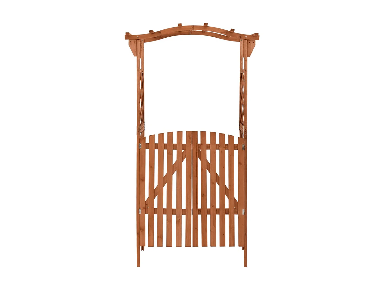 Pergola avec portail 116x40x204 cm Bois de sapin massif WVGQ9870