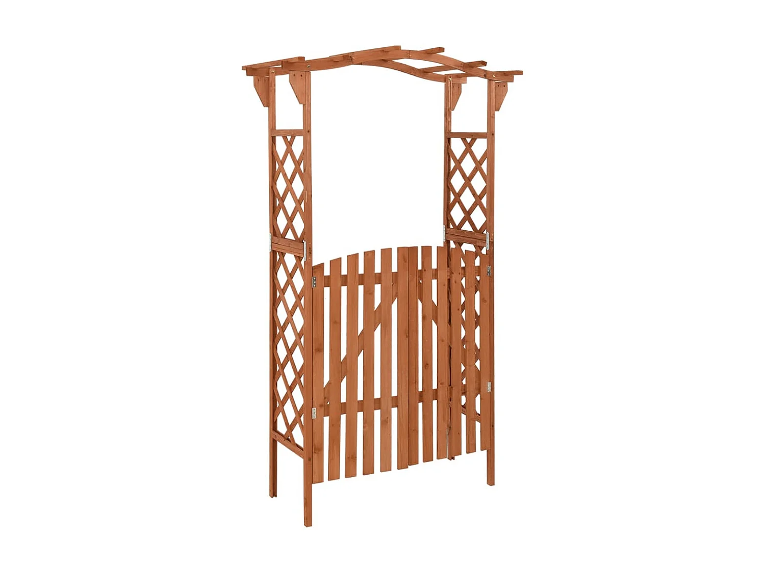 Pergola avec portail 116x40x204 cm Bois de sapin massif WVGQ9870