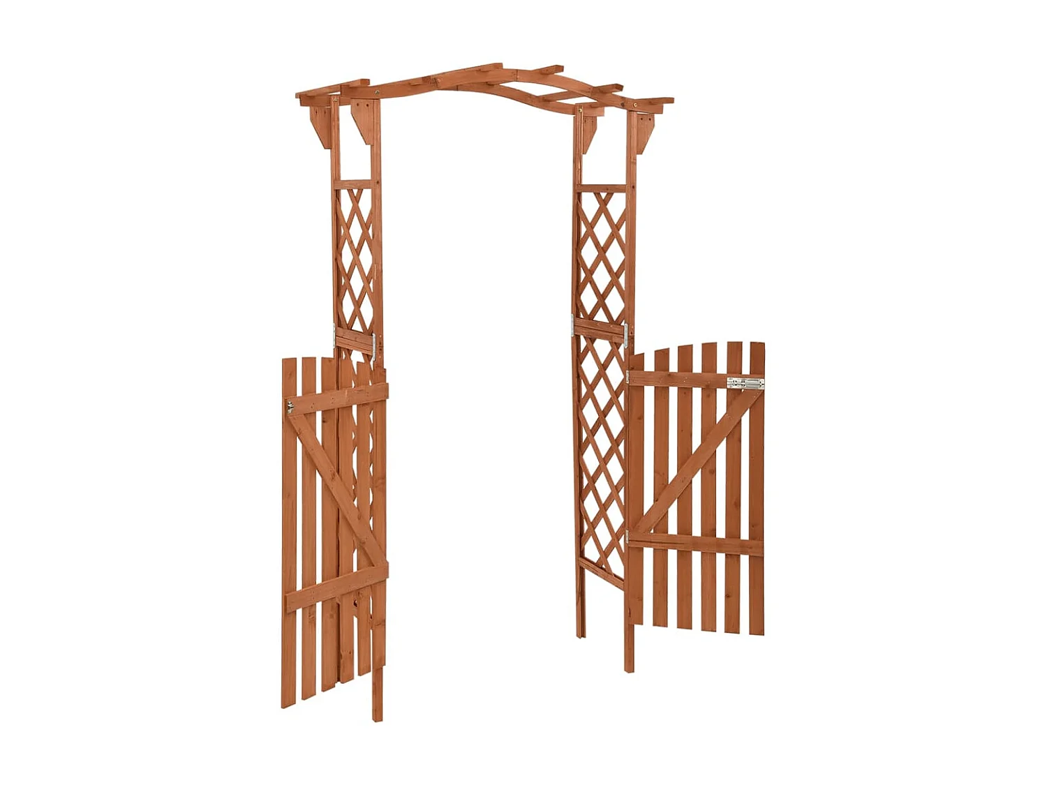Pergola avec portail 116x40x204 cm Bois de sapin massif WVGQ9870