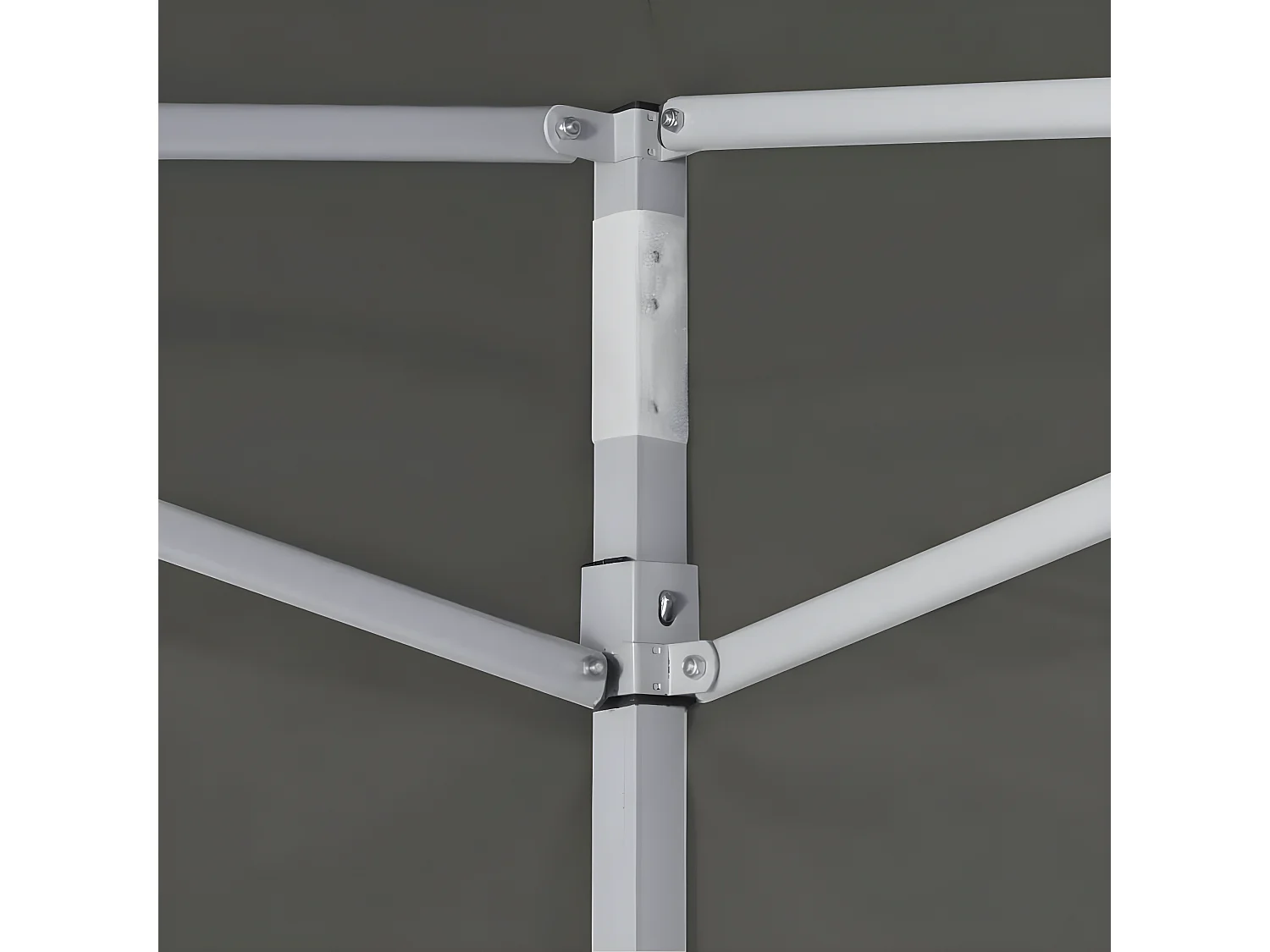 Tenda dobrável profissional festas 4 paredes 2x2m aço antracite PT383529